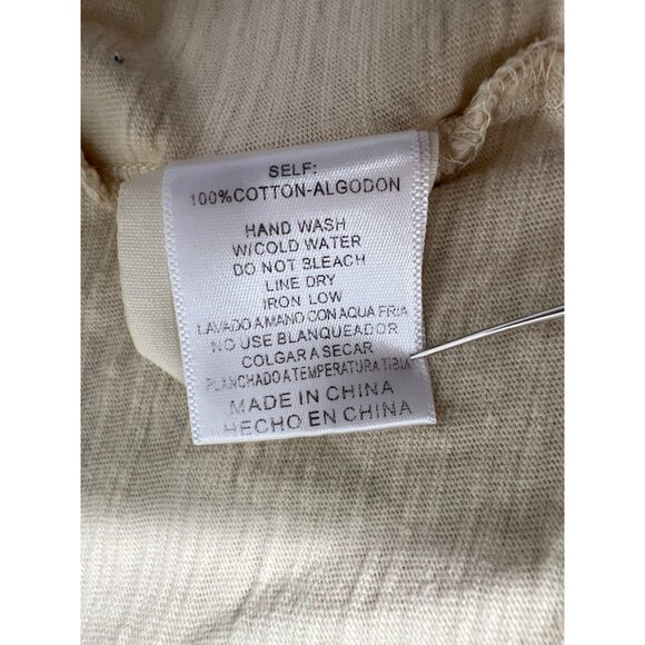 Three Bird Nest Duster Cardigan Size XL Open Front Long Sleeve Beige Tan Neutral - Picture 6 of 8